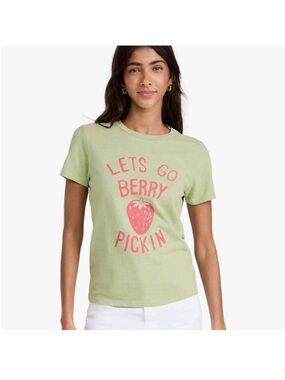 Mother Lil Sinful Berry Pickin Strawberry Short Sleeve Tee Shirt Women’s Size XS